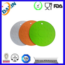 Promocional Custom Logo Soft Rubber Silicone Coaster, tapete do copo